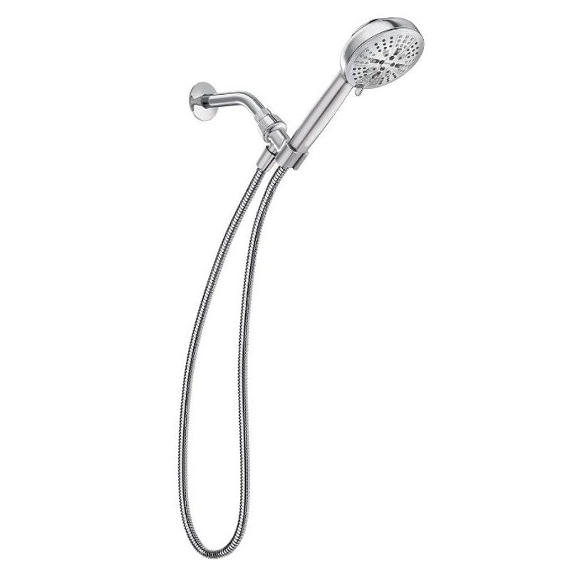 Moen HydroEnergetix Series 200H0 Handheld Shower, 1/2 in Connection, 1.75 gpm, 8-Spray Function, Plastic, Chrome