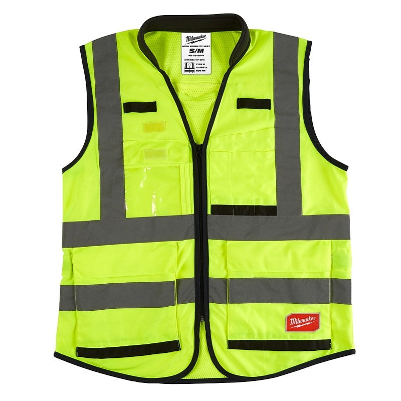 Milwaukee 48-73-5041 High-Visibility Safety Vest, S, M, Regular, Unisex, Polyester
