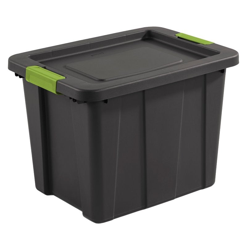 STORAGE TOTE LATCHING GRY 18GA
