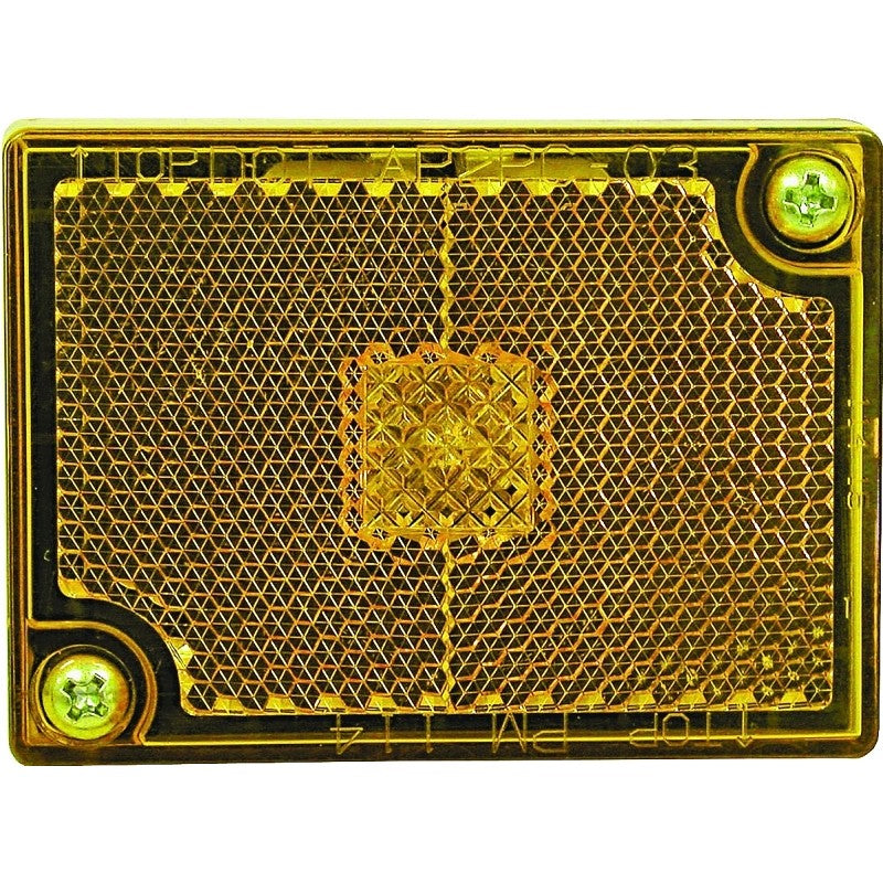 PM V114A Marker Light, 12 V, Incandescent Lamp, Amber Lens, Stud Mounting