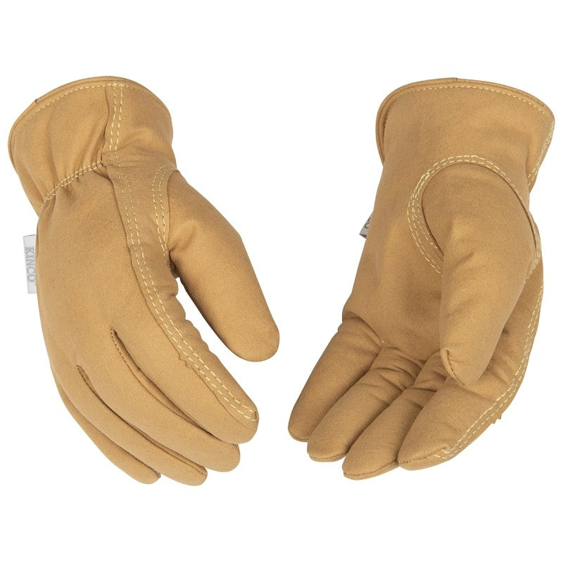 HydroFlector 254HKPW-S Driver Gloves, Women's, S, 6 to 7 in L, Keystone Thumb, Easy-On, Shirred Elastic Cuff, Tan