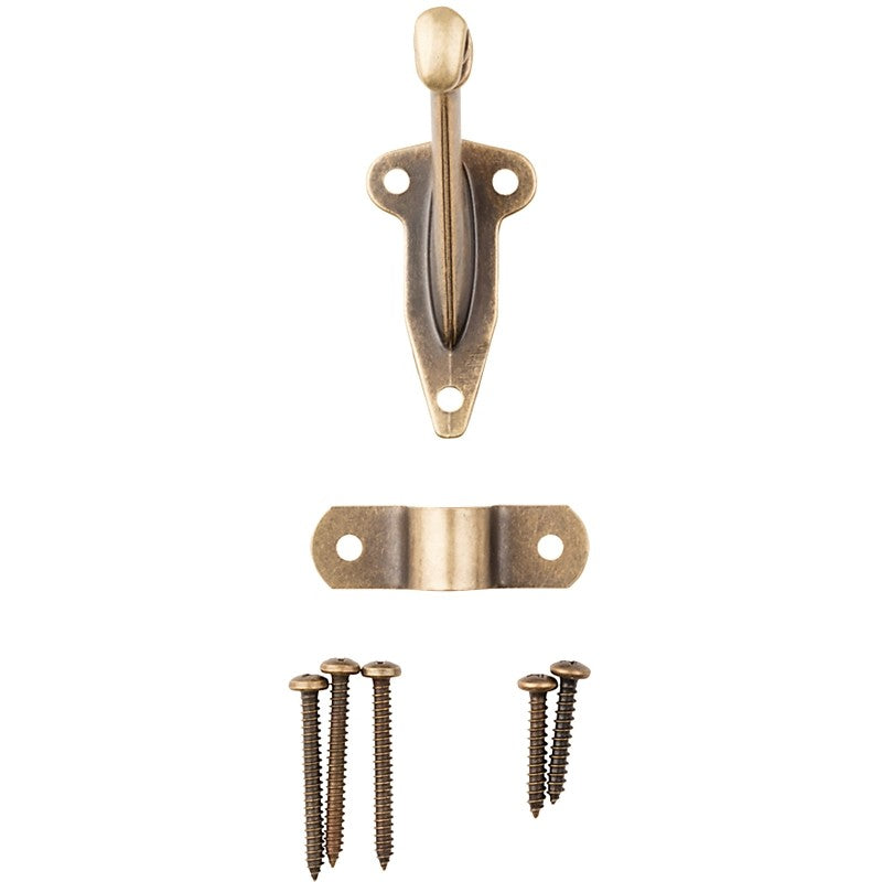 National Hardware N830-130 Handrail Bracket, Zinc, Antique Brass