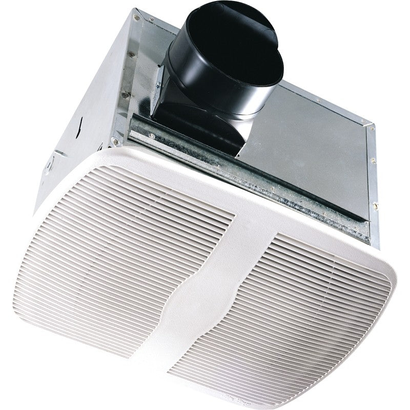 Air King AK80H Exhaust Fan, 9.4 in L, 10.88 in W, 0.3 A, 120 V, 70 cfm Air, Metal, White
