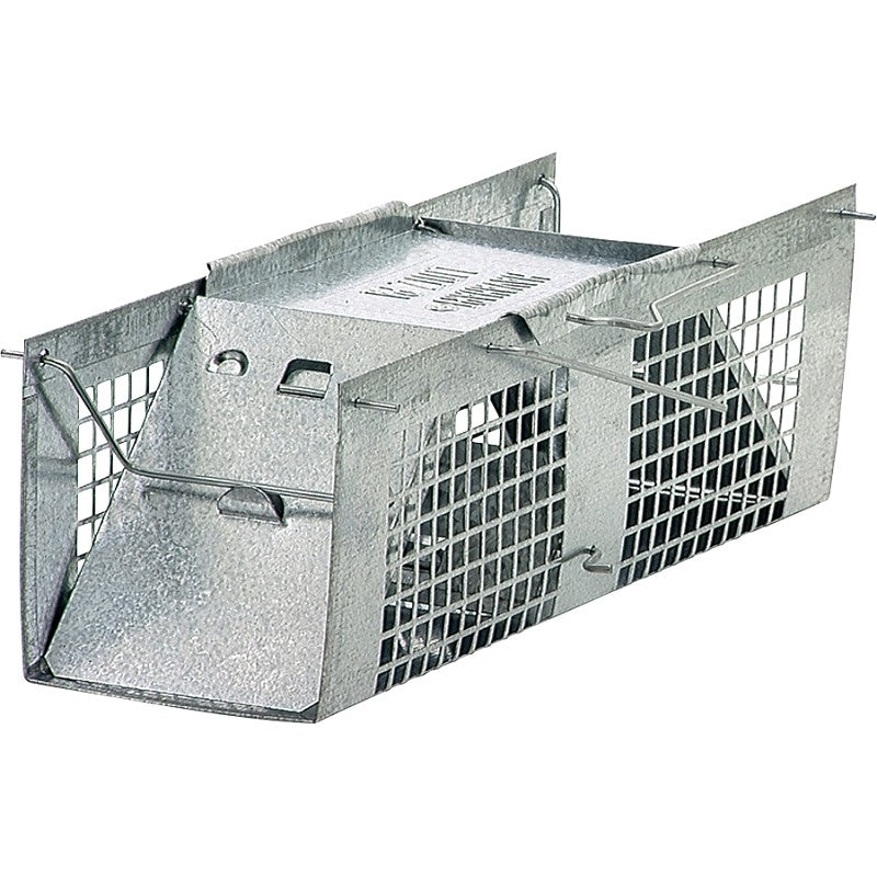 Havahart 1020 Extra-Small Animal Cage Trap, 10 in L, 3 in W, 3 in H, Gravity-Action, Spring-Loaded Door