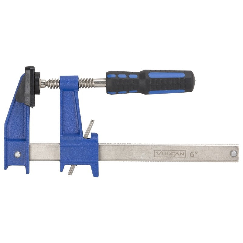 Vulcan JL-SH023-60015 Ratchet Bar Clamp, 6 in Max Opening Size, 2-1/2 in D Throat, Steel Body