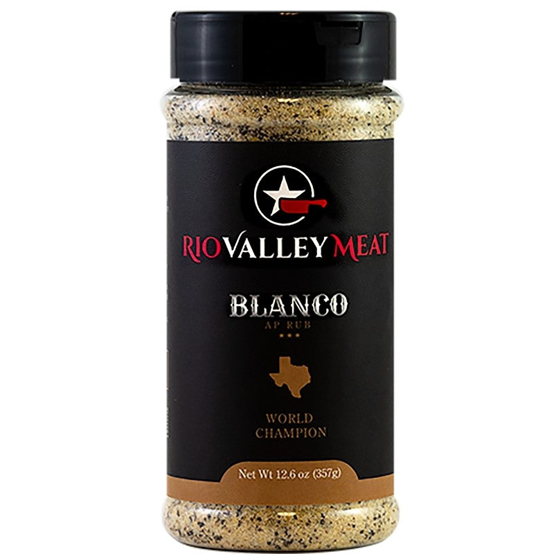Rio Valley Meat OW91000 BBQ Rub, Blanco AP, 12.2 oz Bottle