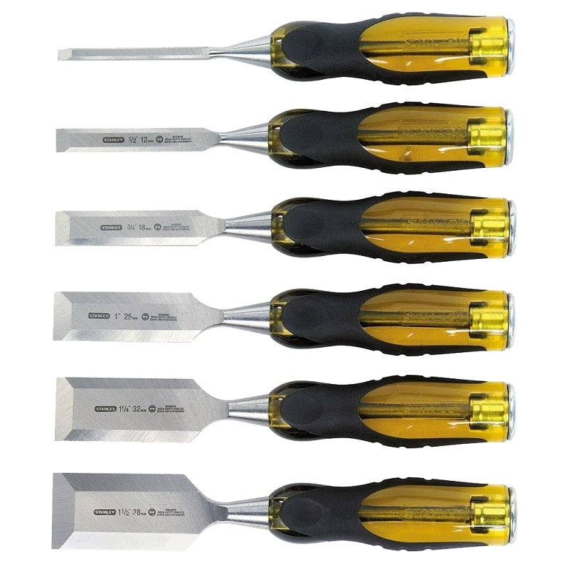STANLEY Thru-Tang Series 16-971 Chisel Set, 6-Piece