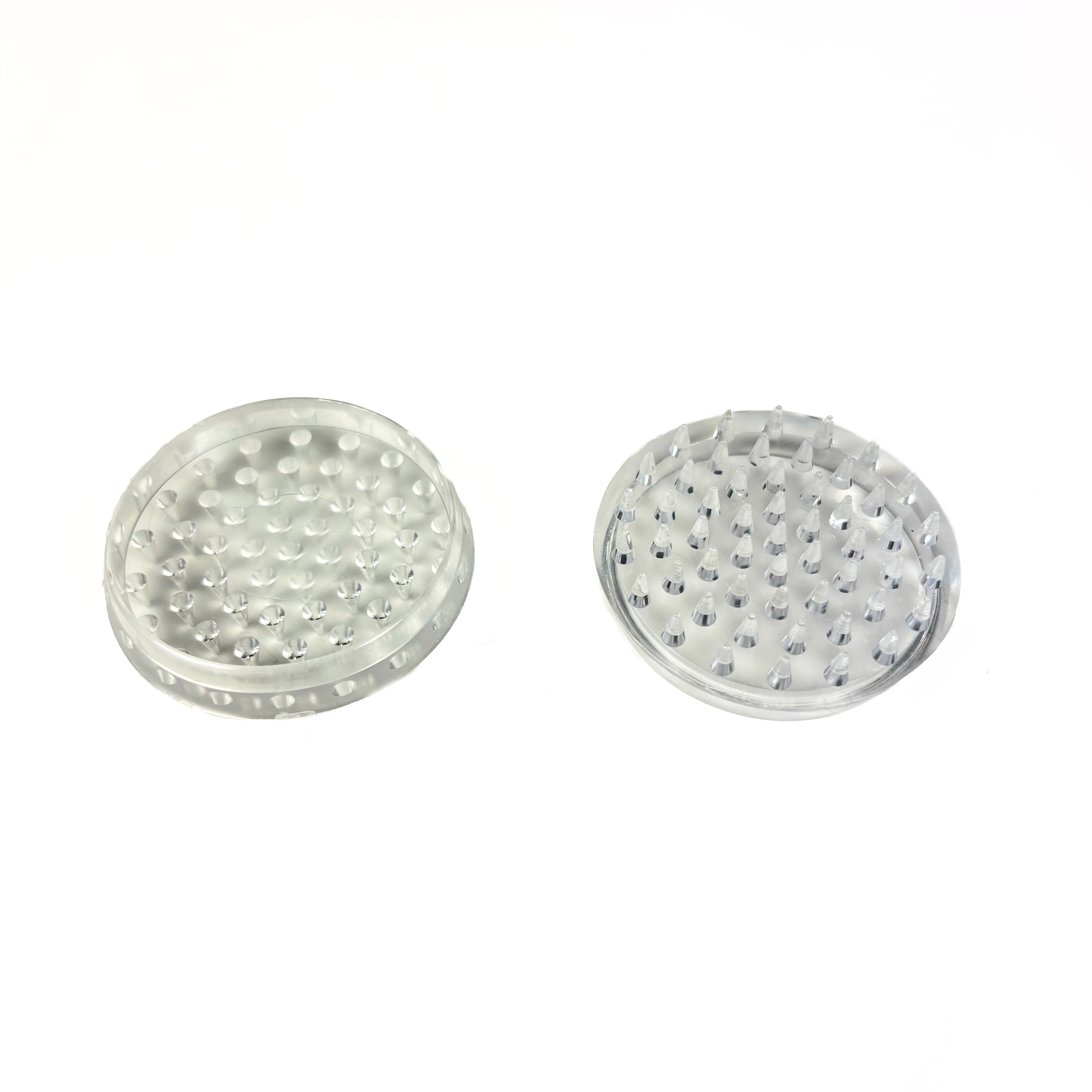 Spiked Furniture Cups 2 Inch Round Clear 4 Pack