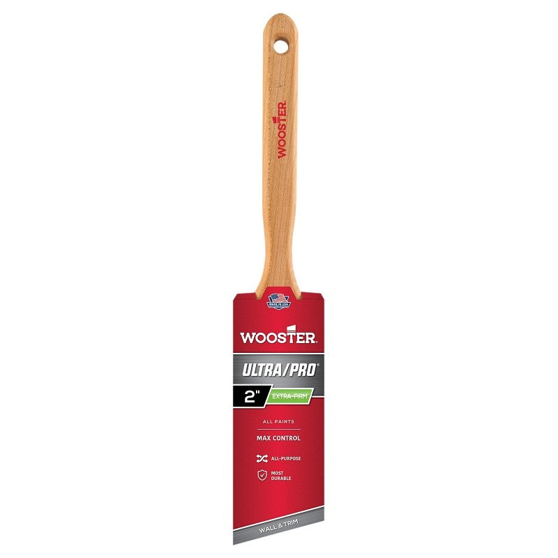 Wooster 4153-2 Paint Brush, 2 in W, 2-11/16 in L Bristle, Nylon Bristle, Sash Handle
