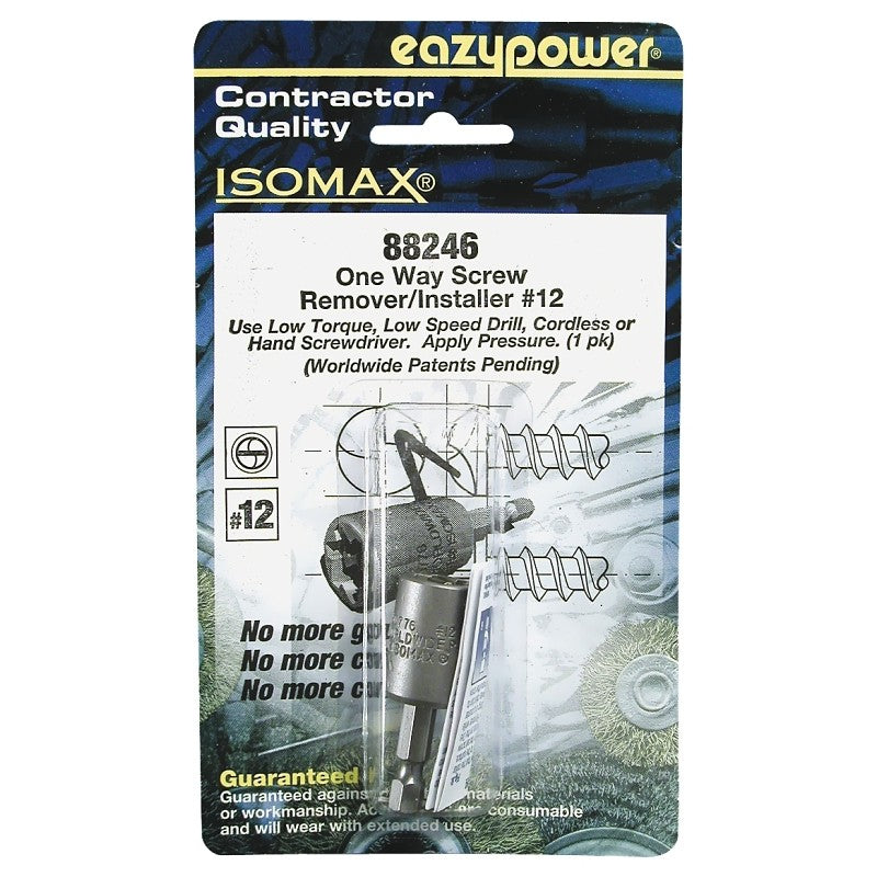 Eazypower 88246 One Way Screw Remover, #12 Bolt/Screw, HSS