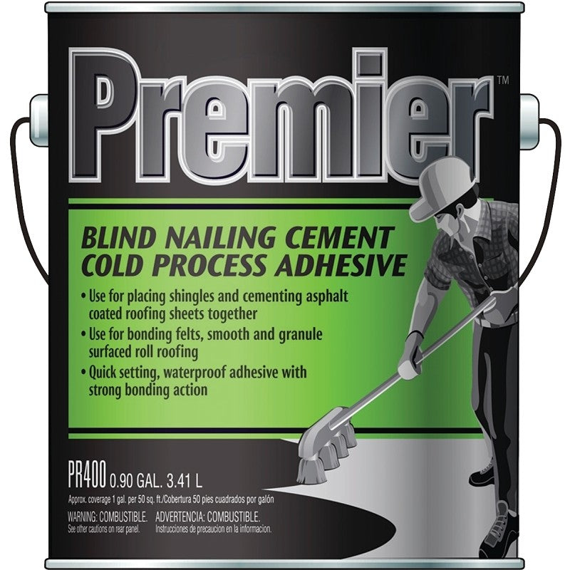 Henry PR400042 Adhesive Cement, Black, Liquid, Paste, 1 gal (Pack of 4)
