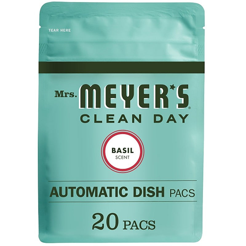 Mrs. Meyer's 14464 Dishwasher Detergent, 12.7 oz, Liquid, Basil