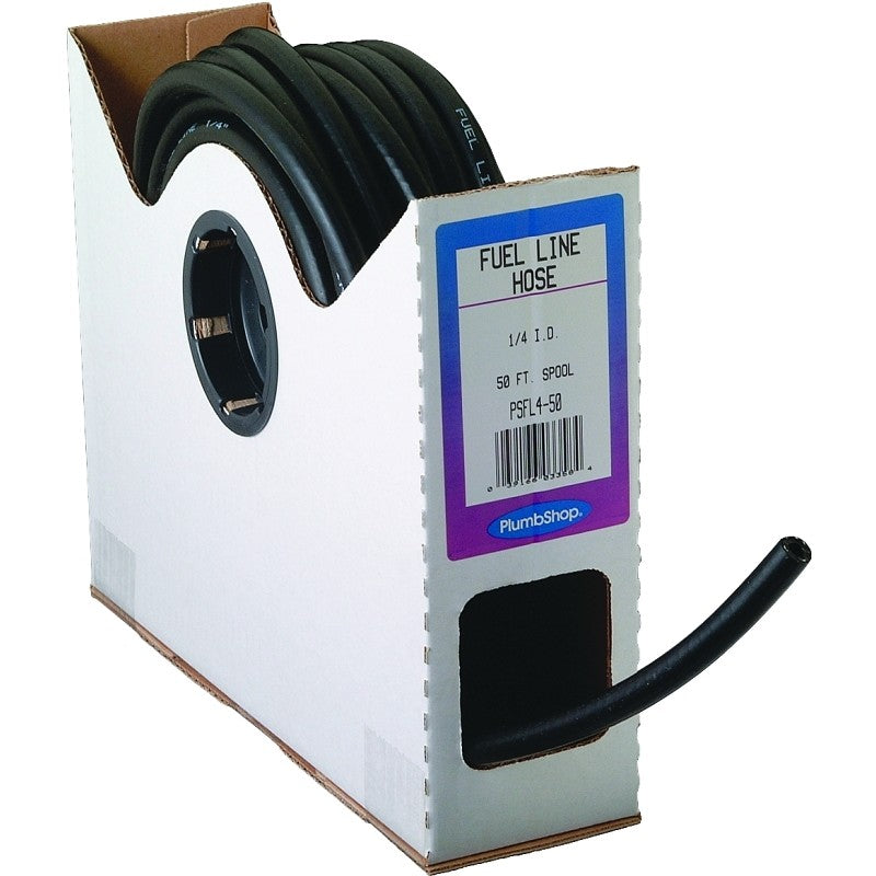 Abbott Rubber T22004002/SP23005 Fuel Hose, 50 ft L, 1/4 in ID, 1/2 in OD, 80 psi Pressure, PVC, Black