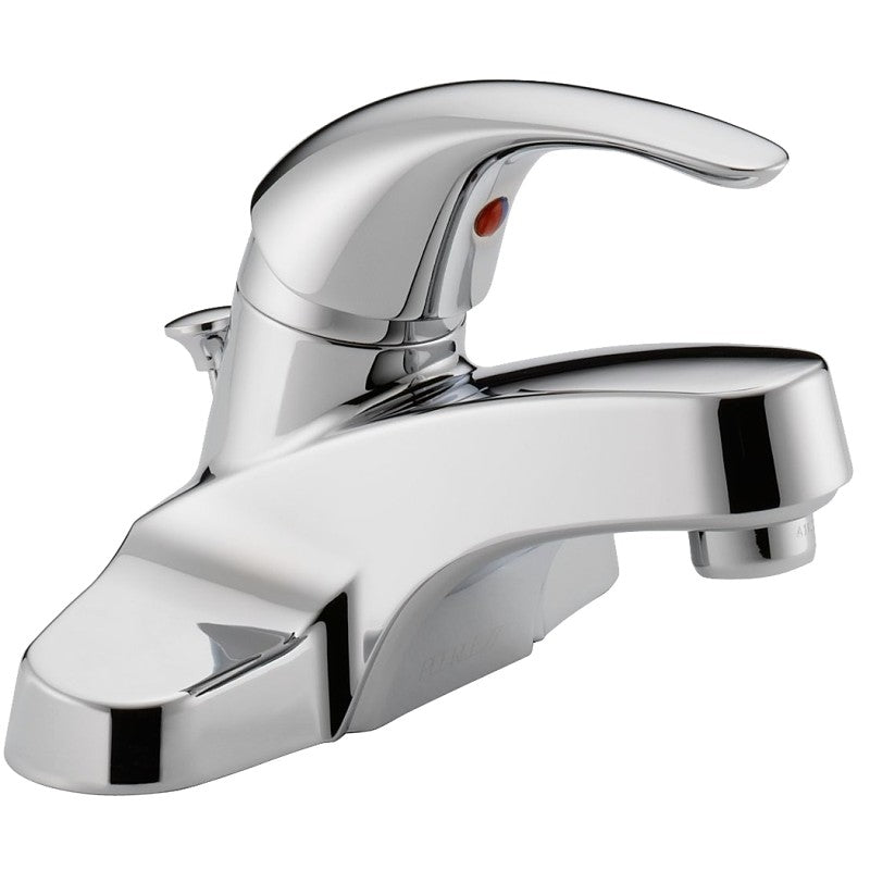 Delta Peerless Tunbridge Series P188620LF Bathroom Faucet, 1.2 gpm, 1-Handle, Brass, Chrome Plated, Lever Handle