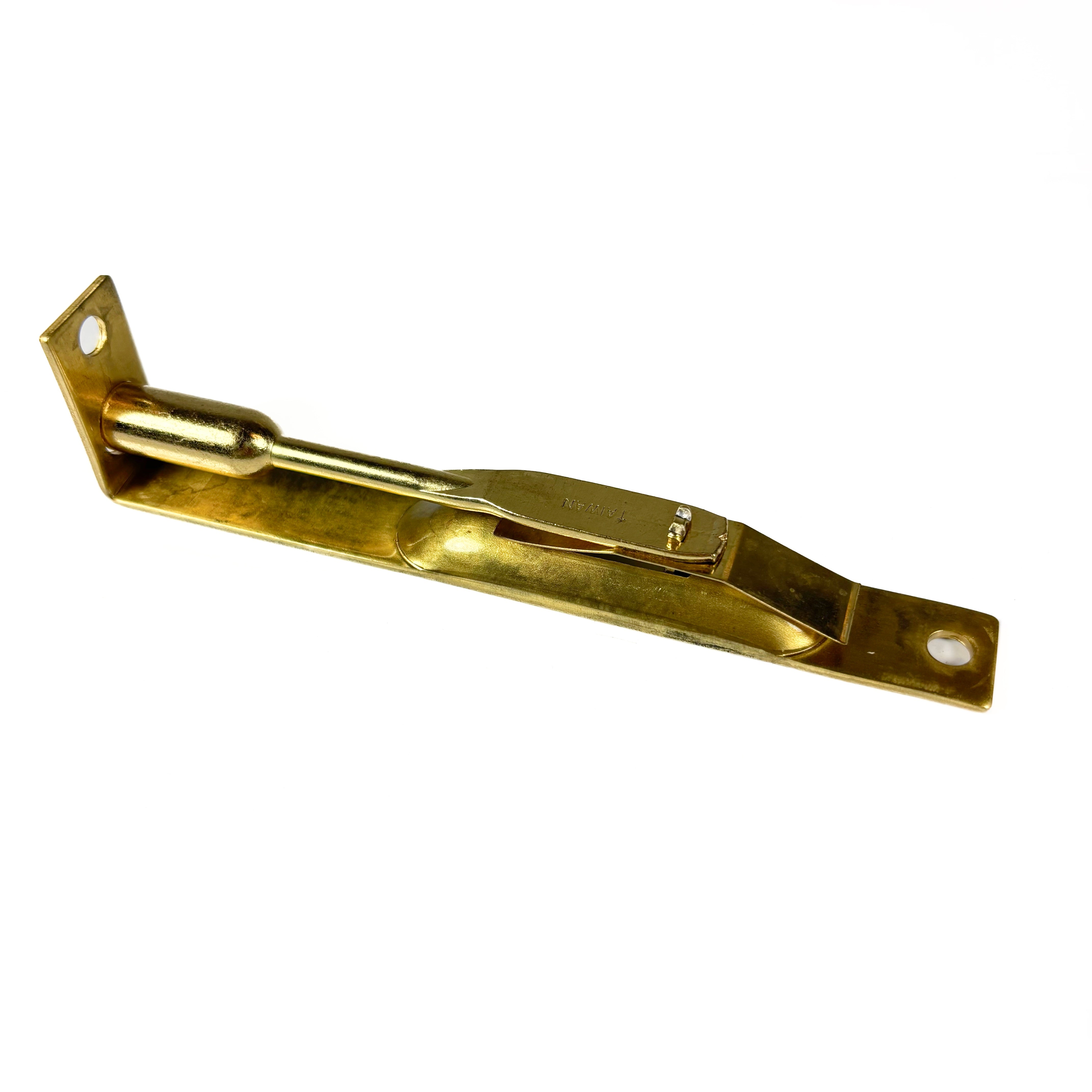 Square Corner Recessed Flush Bolt 6 Inch Bright Solid Brass (POS)
