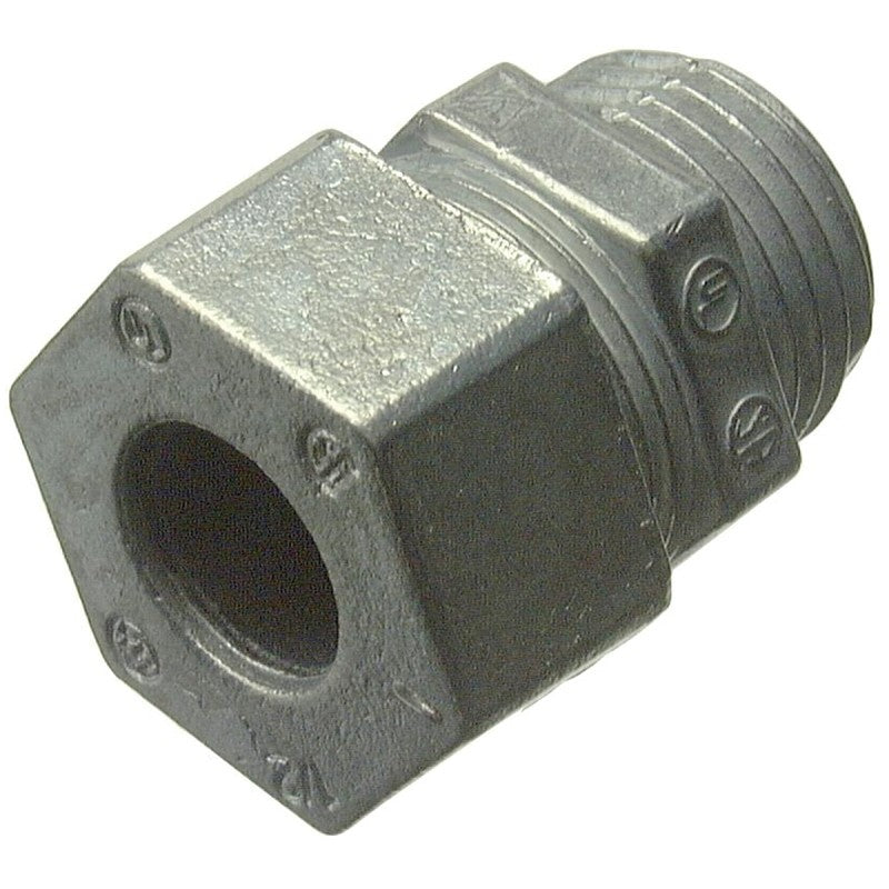 Halex 21692 Cord Connector, 1/2 in, Zinc (Pack of 8)