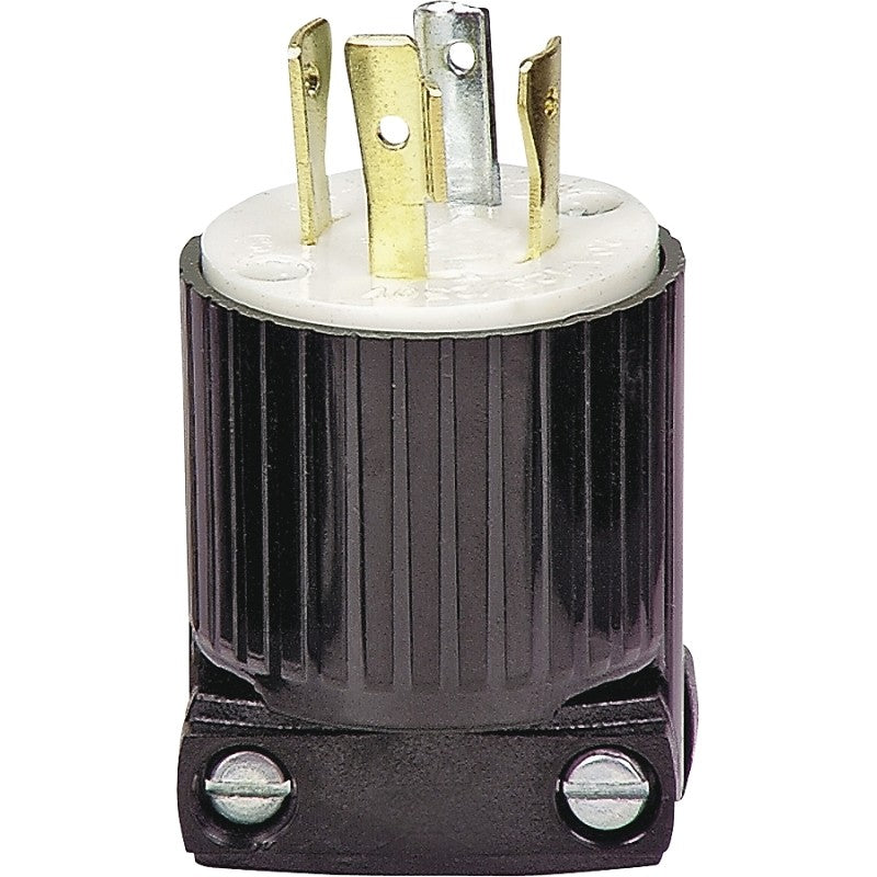 Eaton Wiring Devices L1420P Electrical Plug, 3 -Pole, 20 A, 125/250 V, NEMA: NEMA L14-20, Black/White