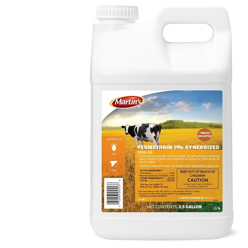 Martin's 82004553 Insecticide, Liquid, Light Amber, Mild Hydrocarbon, 2.5 gal (Pack of 2)