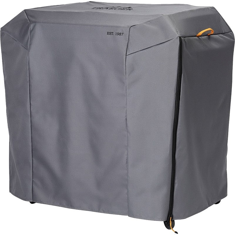 Traeger BAC749- Grill Cover, 9.4 in W, 4 in D, 13.4 in H, 600D Polyester, Gray