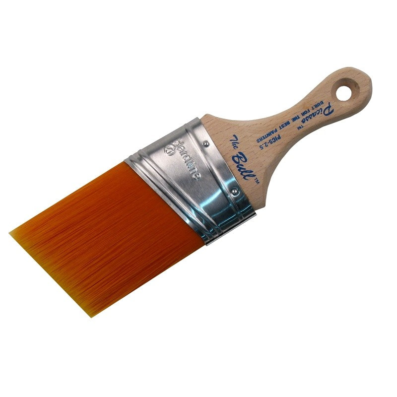 Proform Picasso PIC5-2.5 Paint Brush, 2-1/2 in W, Angled, Oval Brush, PBT Bristle, Short Handle