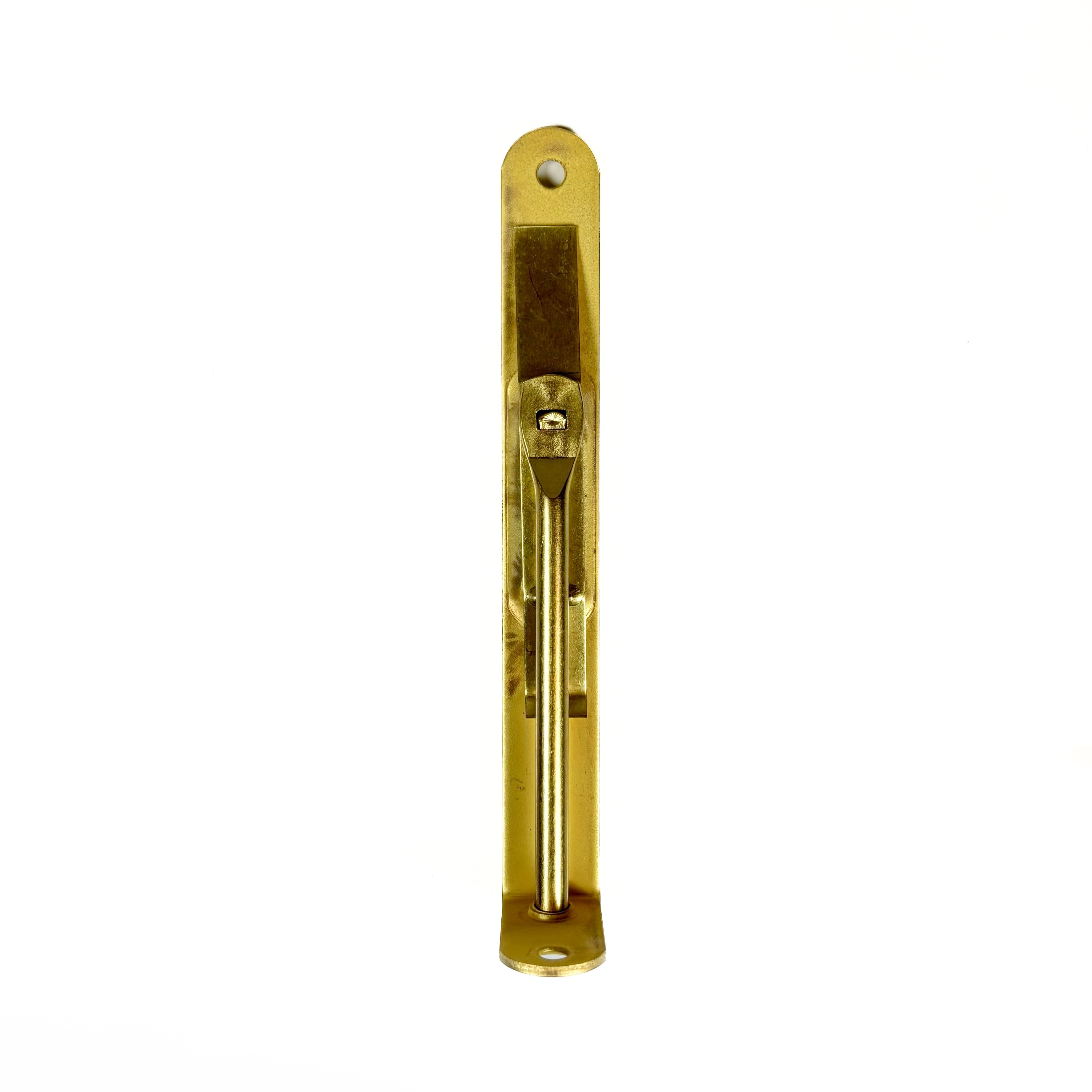 Round Corner Recessed Flush Bolt 6 Inch Satin Brass Finish (POS)
