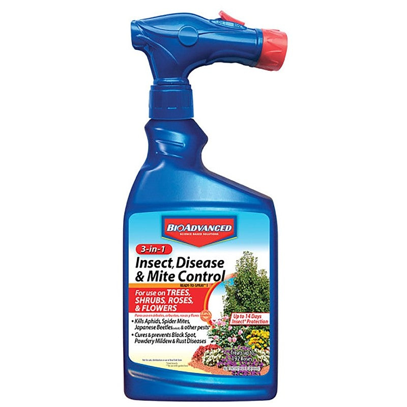 BioAdvanced 708287A Insect, Disease and Mite Control, Liquid, 32 oz