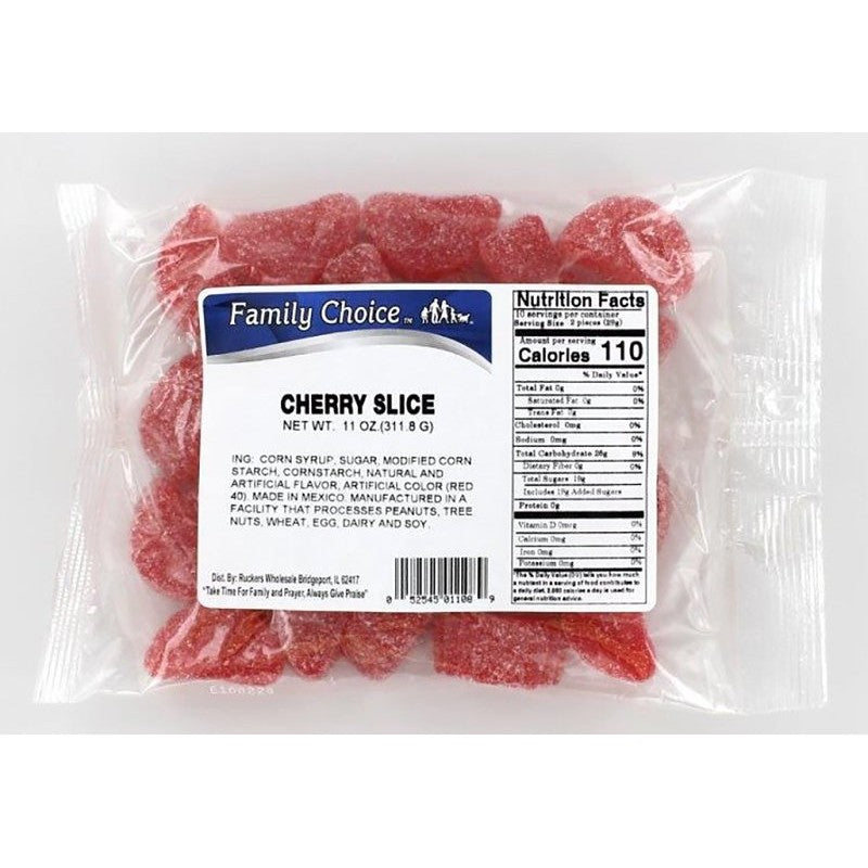 Family Choice 1108 Candy, Cherry Flavor, 14 oz (Pack of 12)