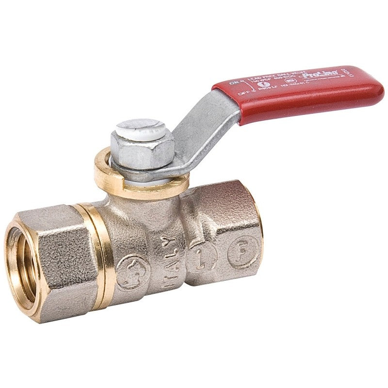 B & K 107-000NL Ball Valve, 1/8 in Connection, FPT x FPT, 600/150 psi Pressure, Brass Body