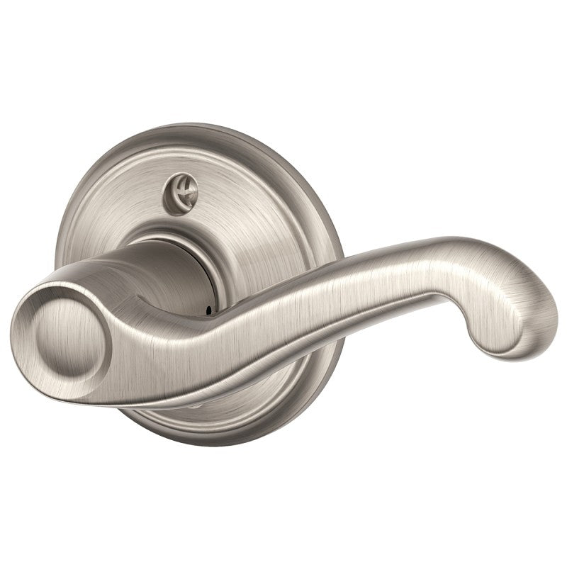 Schlage F Series F170VFLA619RH Right Hand Dummy Lever, Mechanical Lock, Metal, Satin Nickel, Residential, Right Hand
