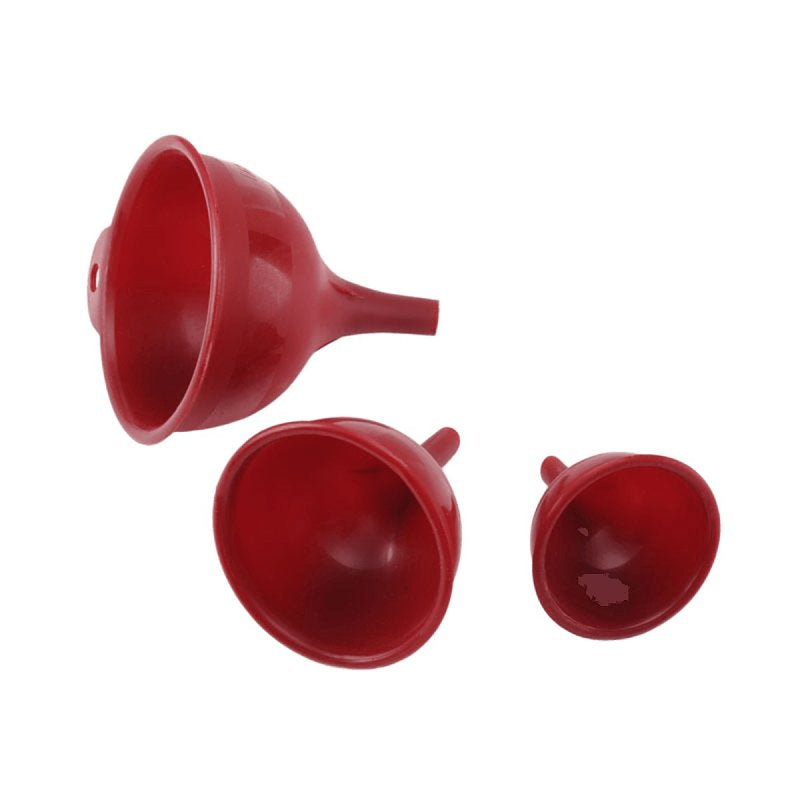 Farberware 5215731 Funnel Set, Plastic, Red (Pack of 3)