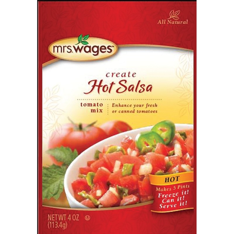 Mrs. Wages W753-J7425 Tomato Canning Mix, 4 oz Pouch (Pack of 12)
