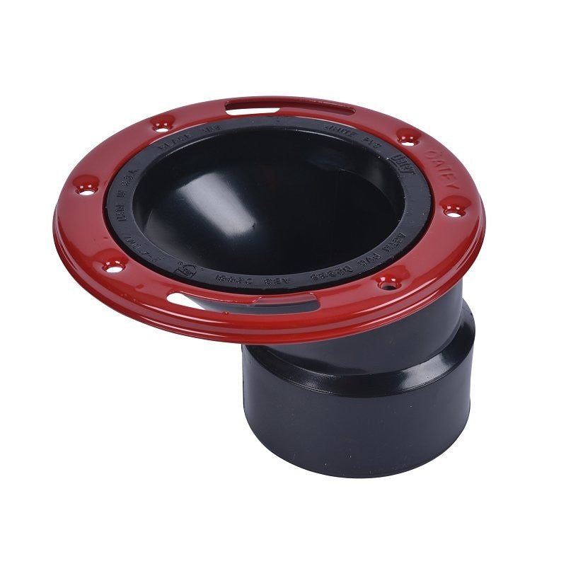 Oatey 43500 Closet Flange, 3, 4 in Connection, ABS, For: 3 in, Pipes