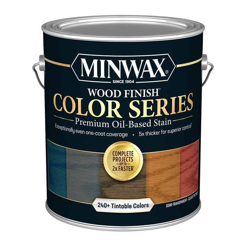 Minwax Wood Finish Color Series 815000000 Interior Wood Stain, Semi-Transparent, Clear/Tint Base, Liquid, 1 gal (Pack of 2)
