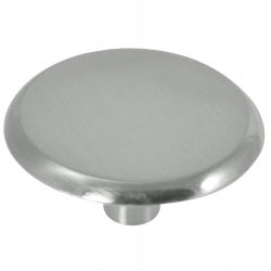 Laurey Modern Standards Series 20259 Cabinet Knob, 0.55 in Projection, Zinc, Brushed Satin Nickel