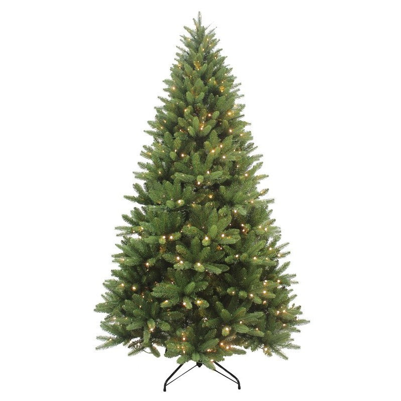 Puleo Asia Limited 333-4462-T75LW5 Artificial Tree, 7.5 ft, Fir, Grand Fir Family, Direct Plug In, LED, Warm White