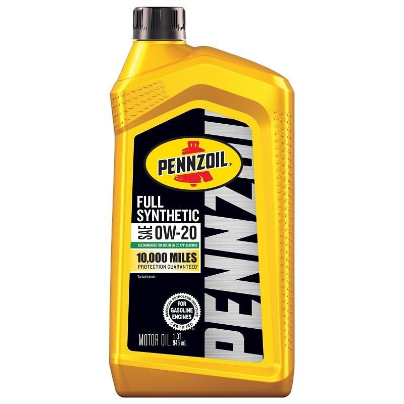Pennzoil 550058594 Synthetic Motor Oil, 0W-20, 1 qt