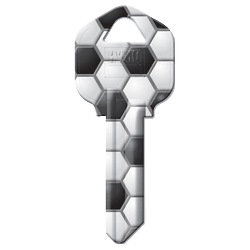 Hy-Ko 16010KW1-28 Key Blank, Soccer, Brass, Nickel-Plated, For: Kwikset KW1 Keyways, KW1 Key Number (Pack of 10)