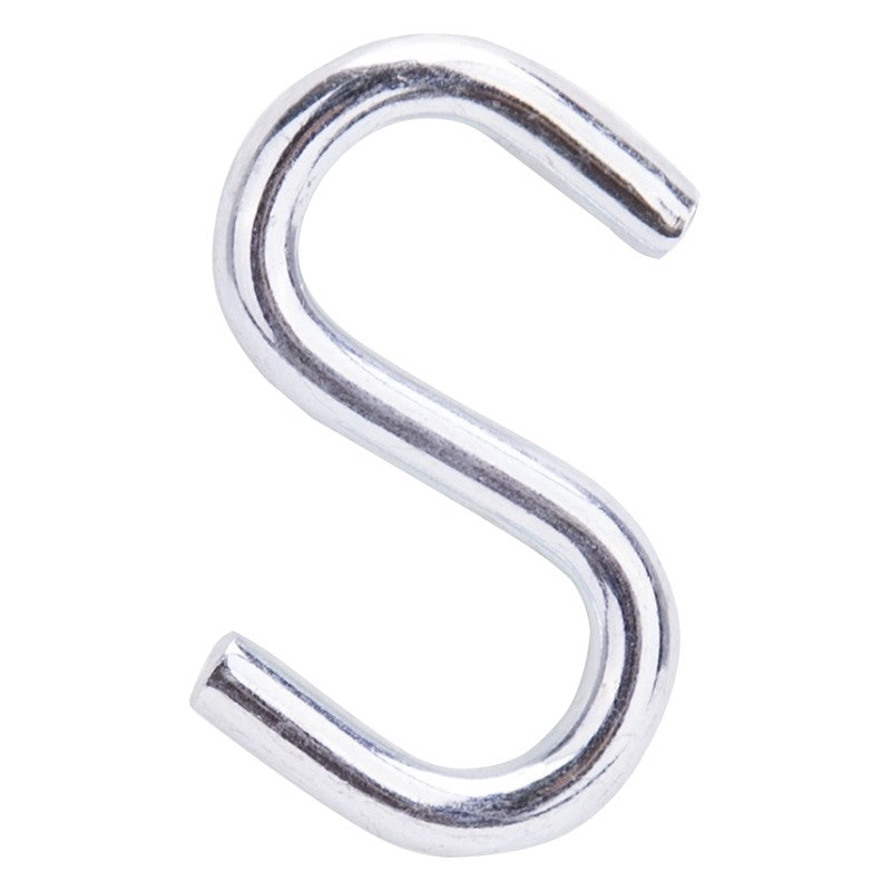ProSource LR370 S-Hook, 30 lb Working Load, 0.169 in Dia Wire, Steel, Zinc (Pack of 20)