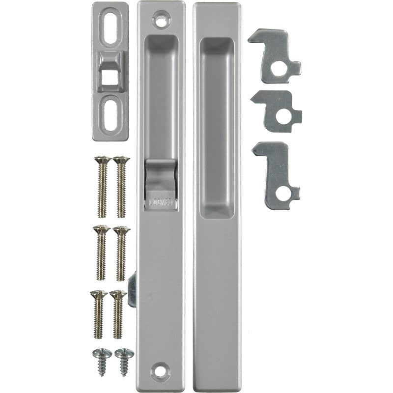 Wright Products V1195 Patio Door Latch, Aluminum, Flush Mounting