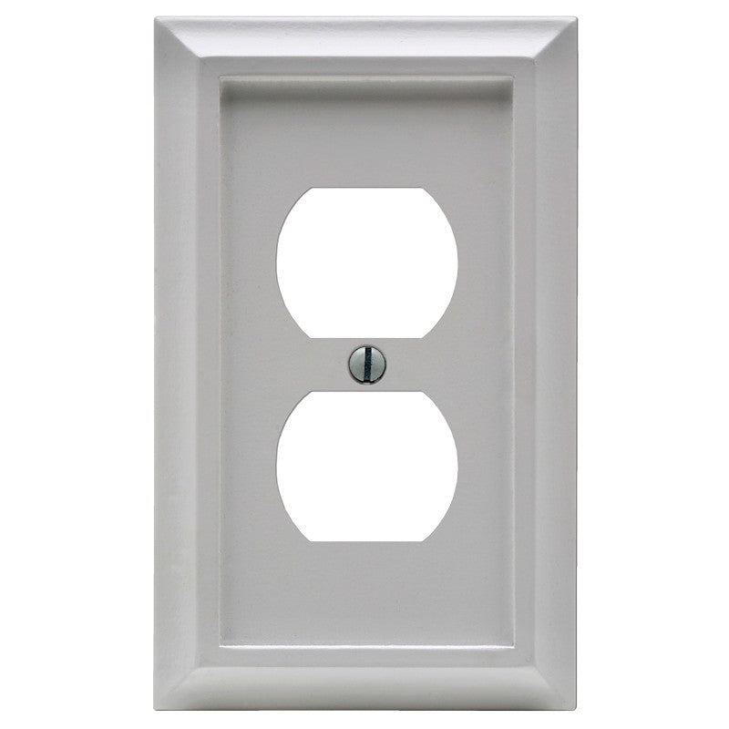 Amerelle Deerfield Series 2040DW Wallplate, Wood, White (Pack of 4)