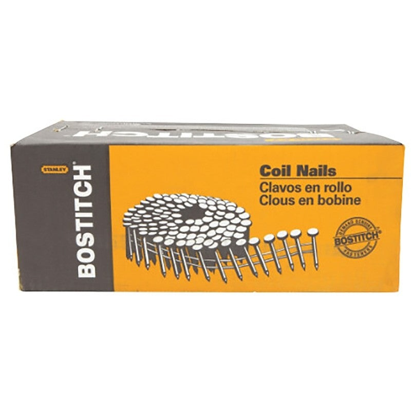 Bostitch C8R90BDSS-316 Series Siding Nail, Wire Coil Collation, 2-1/2 in L, Stainless Steel, Ring Shank
