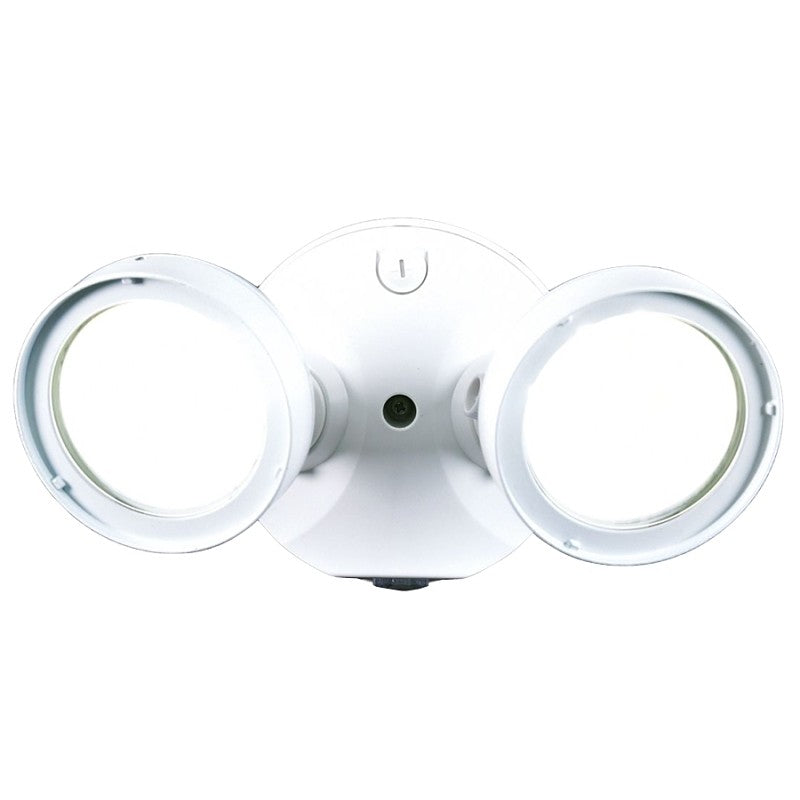 Halo Dusk-to-Dawn TGS TGS2S402DRRW Double Head Flood Light, 120 V, 21.6 W, 2-Lamp, LED Lamp, 2500 Lumens