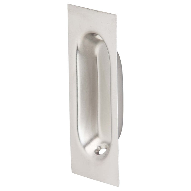 Schlage Ives Series 22B26D Rectangular Pull, 3-1/8 in W, 7/16 in D, 1-5/16 in H, Brass, Satin Chrome