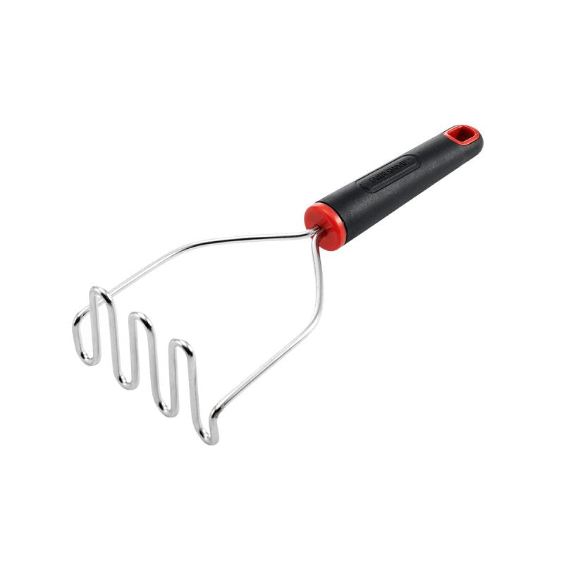 Farberware 5211649 Potato Masher, Stainless Steel Head, Plastic Handle, Black Handle (Pack of 3)