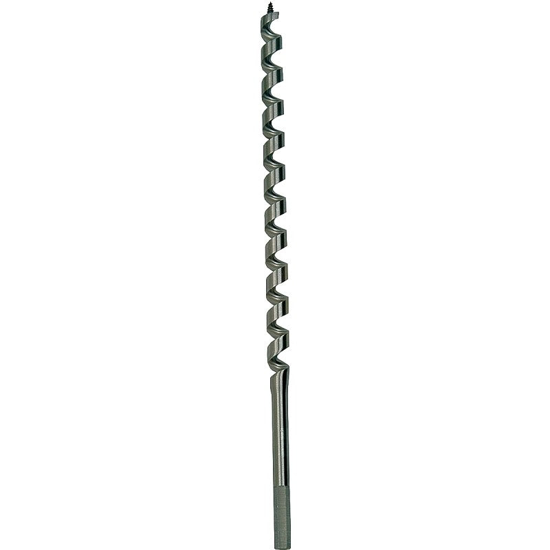 Irwin 3043009 Auger Drill Bit, 3/4 in Dia, 17 in OAL, Twist Flute, 1-Flute, 7/16 in Dia Shank