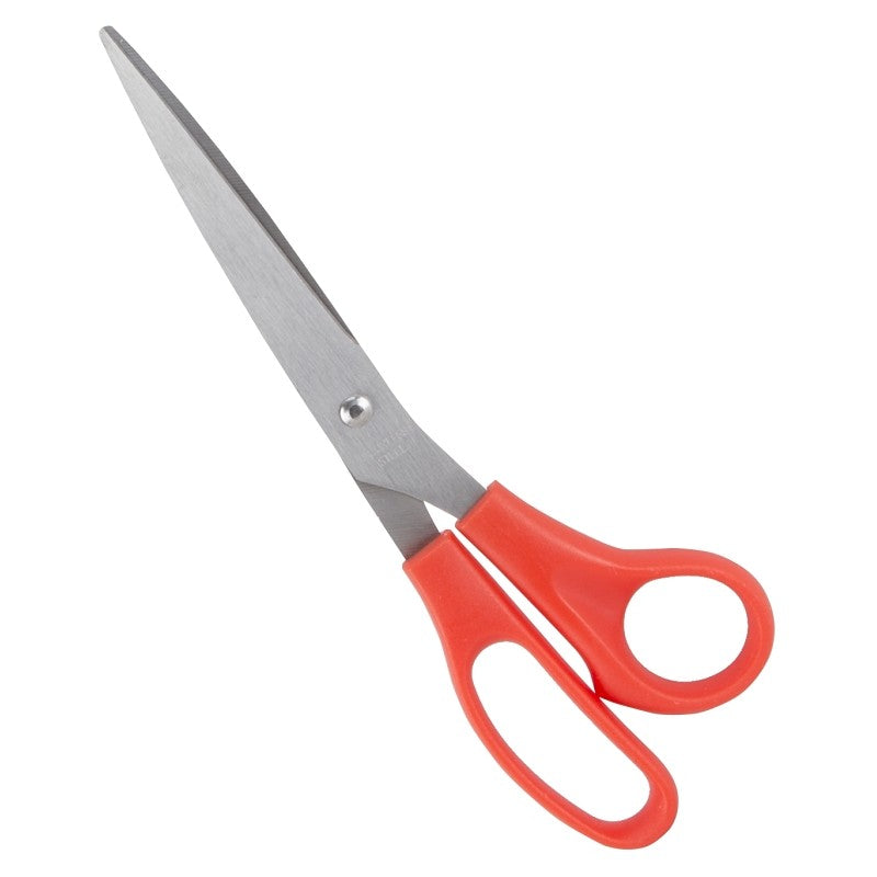 Vulcan 54107D Scissor, 8-3/8 in OAL, 5 in L Cut, Stainless Steel Blade, Comfort-Grip Handle, Red Handle