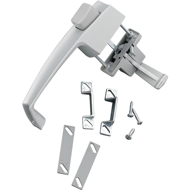 Wright Products V398 Pushbutton Latch, 1-1/2 in Hole Spacing, 3/4 to 1-1/4 in Thick Door