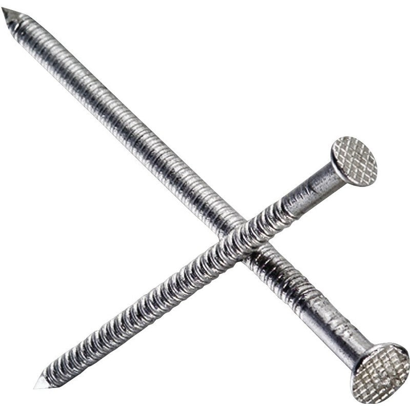 Simpson Strong-Tie S10PTD5 Deck Nail, 10D, 3 in L, Stainless Steel, Bright, Full Round Head, Annular Ring Shank, 5/lb
