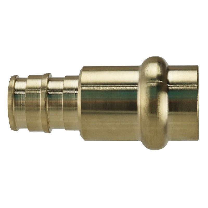 Apollo EPXPR1212 Adapter, 1/2 in, PEX A Barb x Press Fit, Brass, 200 psi Pressure