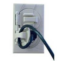 Ivory Duplex Safety Hook Wall Plate